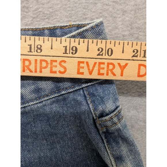 Cider Jeans Womens 3XL Blue Light Wash Wide Leg Cropped High Rise Denim Zip Fly - Picture 4 of 14